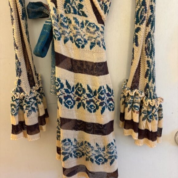 Free People Bella Rose Wrap Mini Dress, Sz L, NWT, $198 - Picture 5 of 11